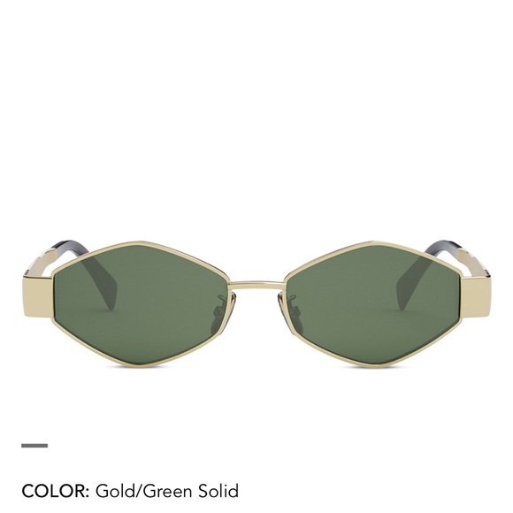 CELINE Metal Triomphe Geometric Sunglasses, 54mm - Picture 2 of 5